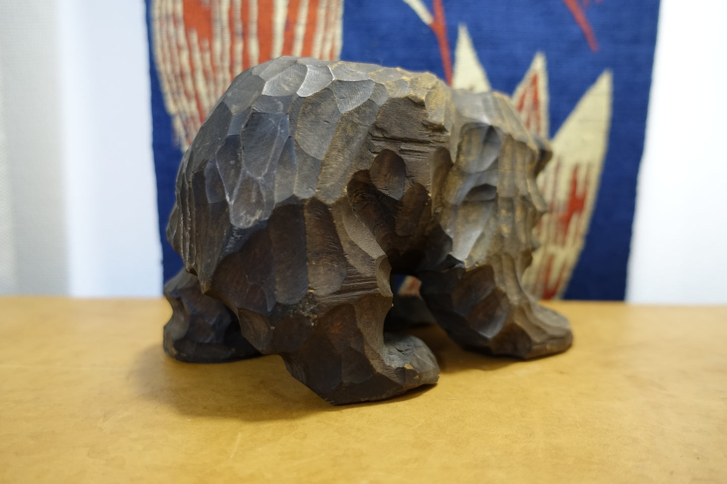 1007 Wood Carving Bear -Ainu people-