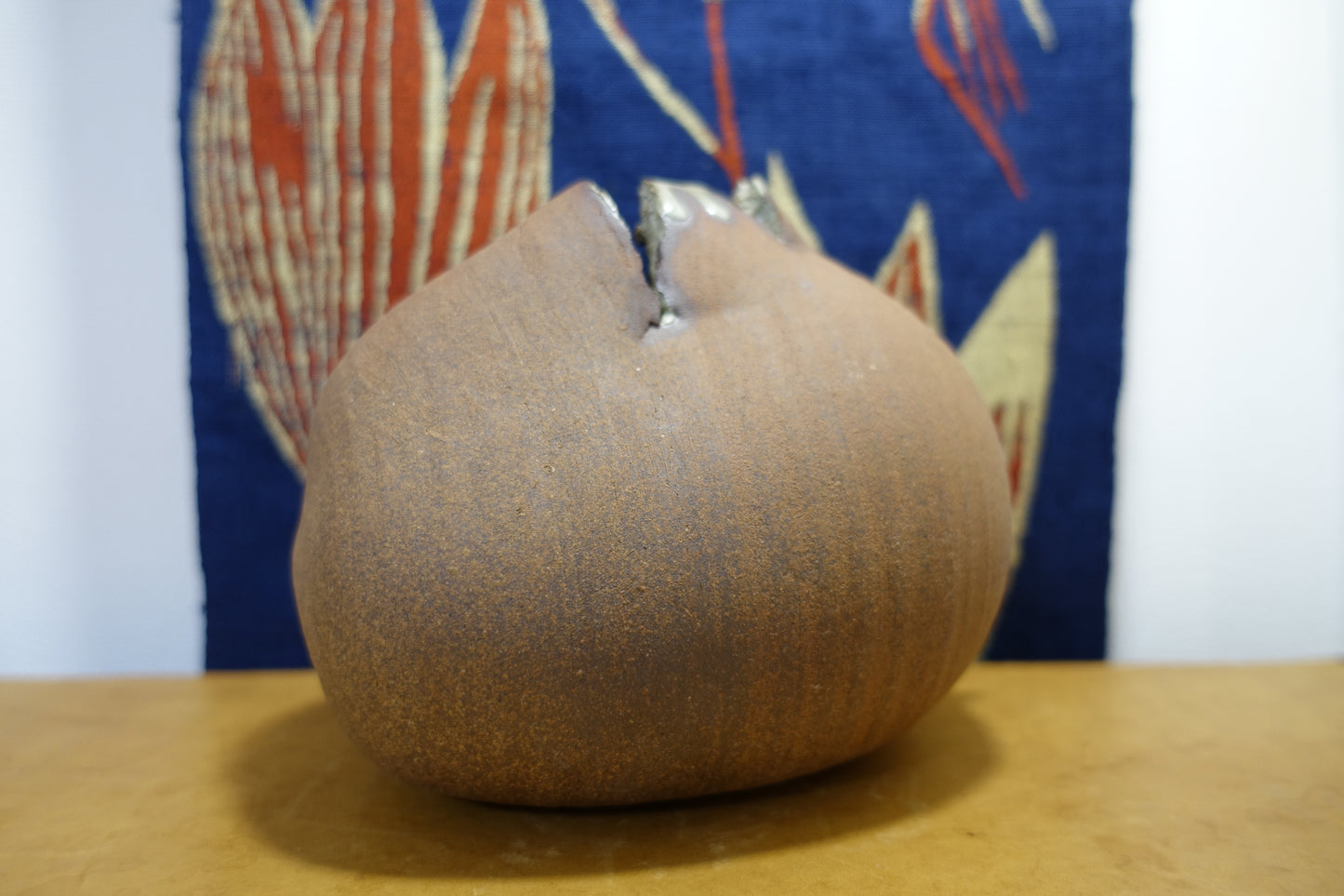 1023 Glazed Flower Vase -Shigaraki-