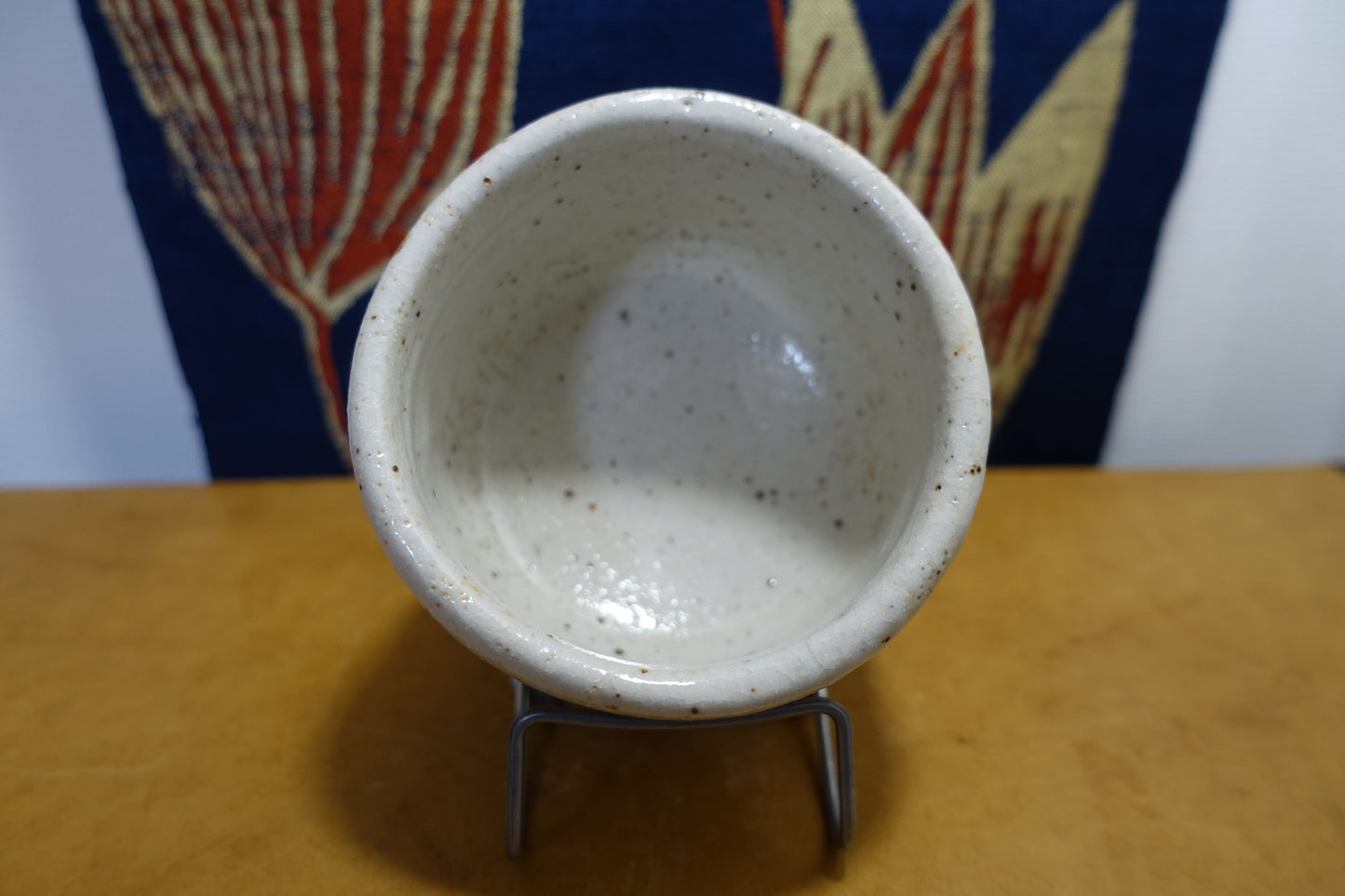 0008 Shino Tea Bowl by Shouen Wakao