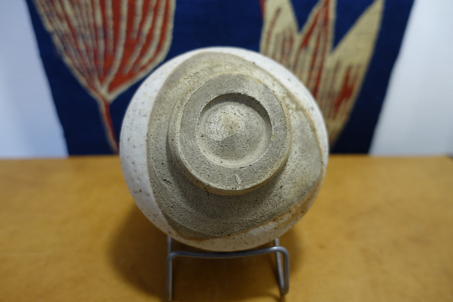 0008 Shino Tea Bowl by Shouen Wakao
