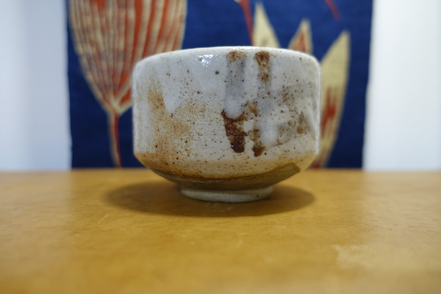 0008 Shino Tea Bowl by Shouen Wakao