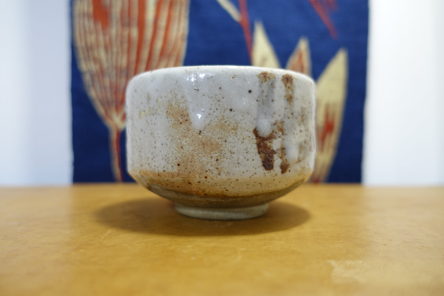 0008 Shino Tea Bowl by Shouen Wakao