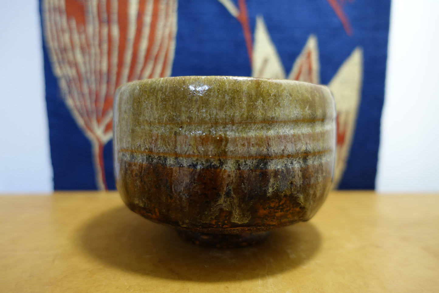 0009 Kankake Style Ash Glazed tea bowl - made by Koetsu Muroi at Kankake kiln