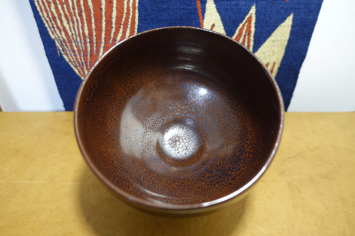 0011 Kosai Style Yuteki Tenmoku tea bowl - made by Shouou Kitamura at Shouou kiln with a box