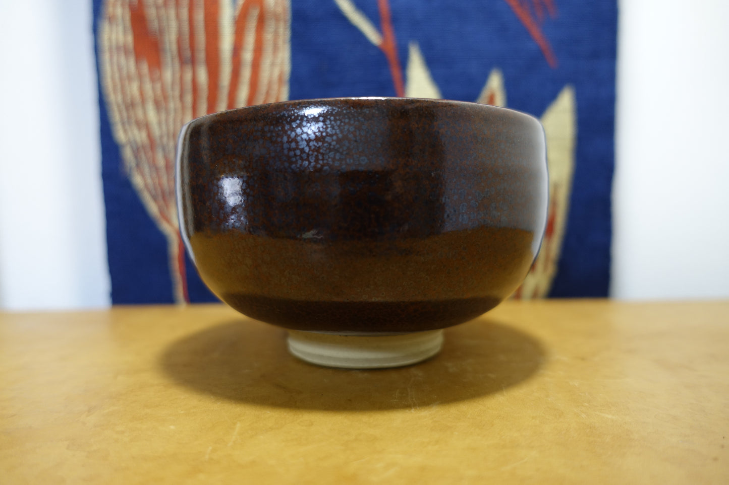 0011 Kosai Style Yuteki Tenmoku tea bowl - made by Shouou Kitamura at Shouou kiln with a box