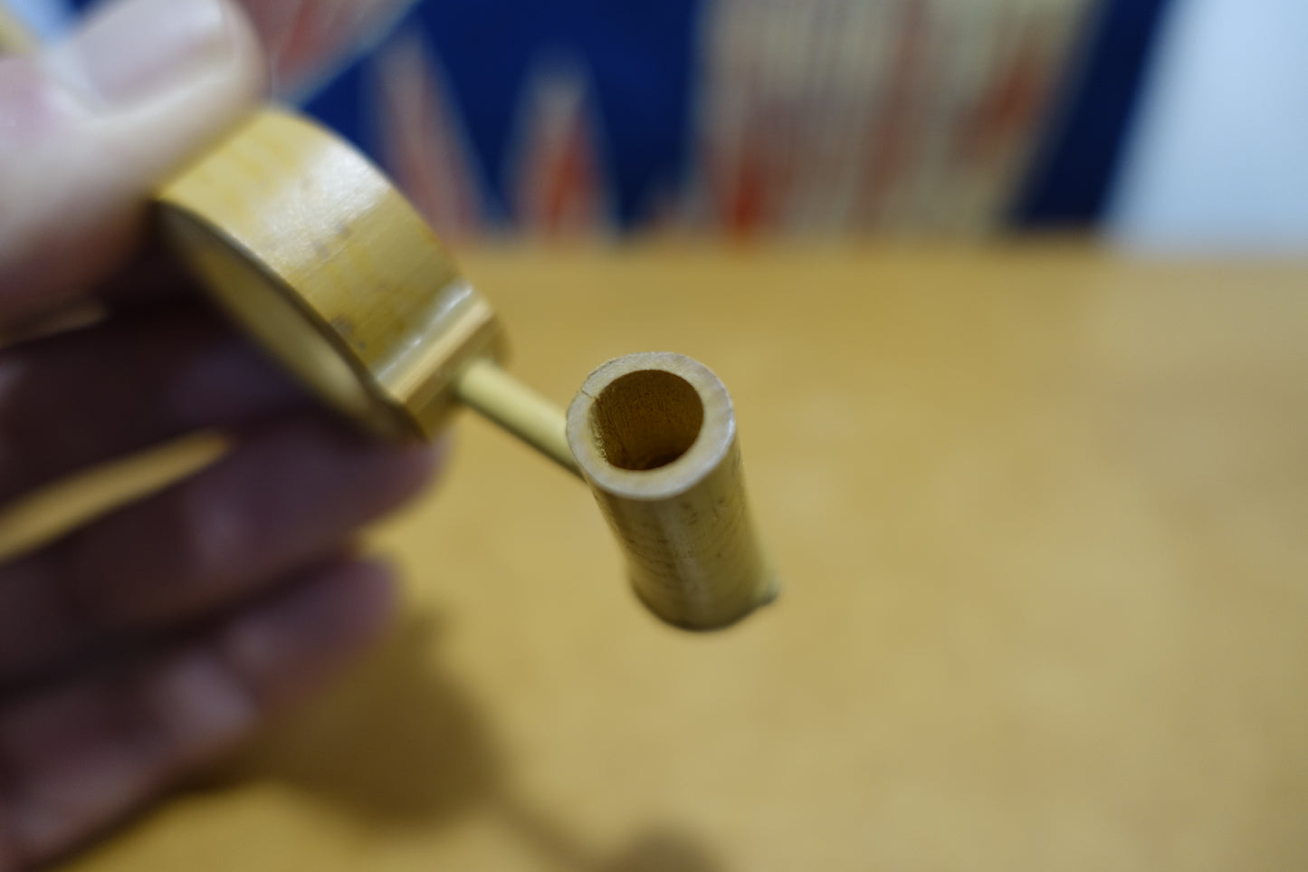 1016 Hand Crafted Bamboo Smoke Pipe
