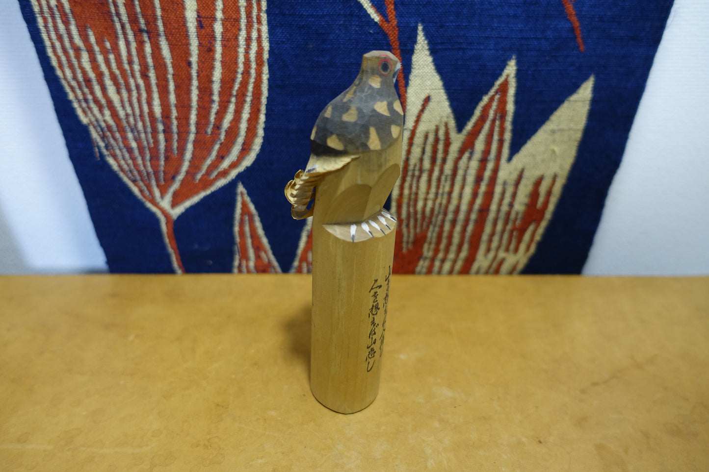 1009 Raicho Poppo "Rock ptarmigan" a wooden doll