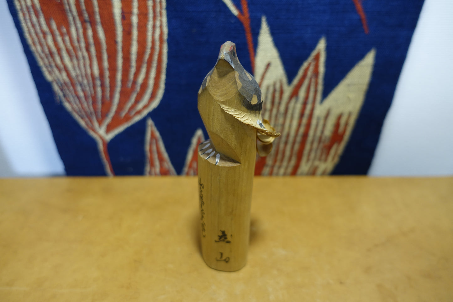 1009 Raicho Poppo "Rock ptarmigan" a wooden doll
