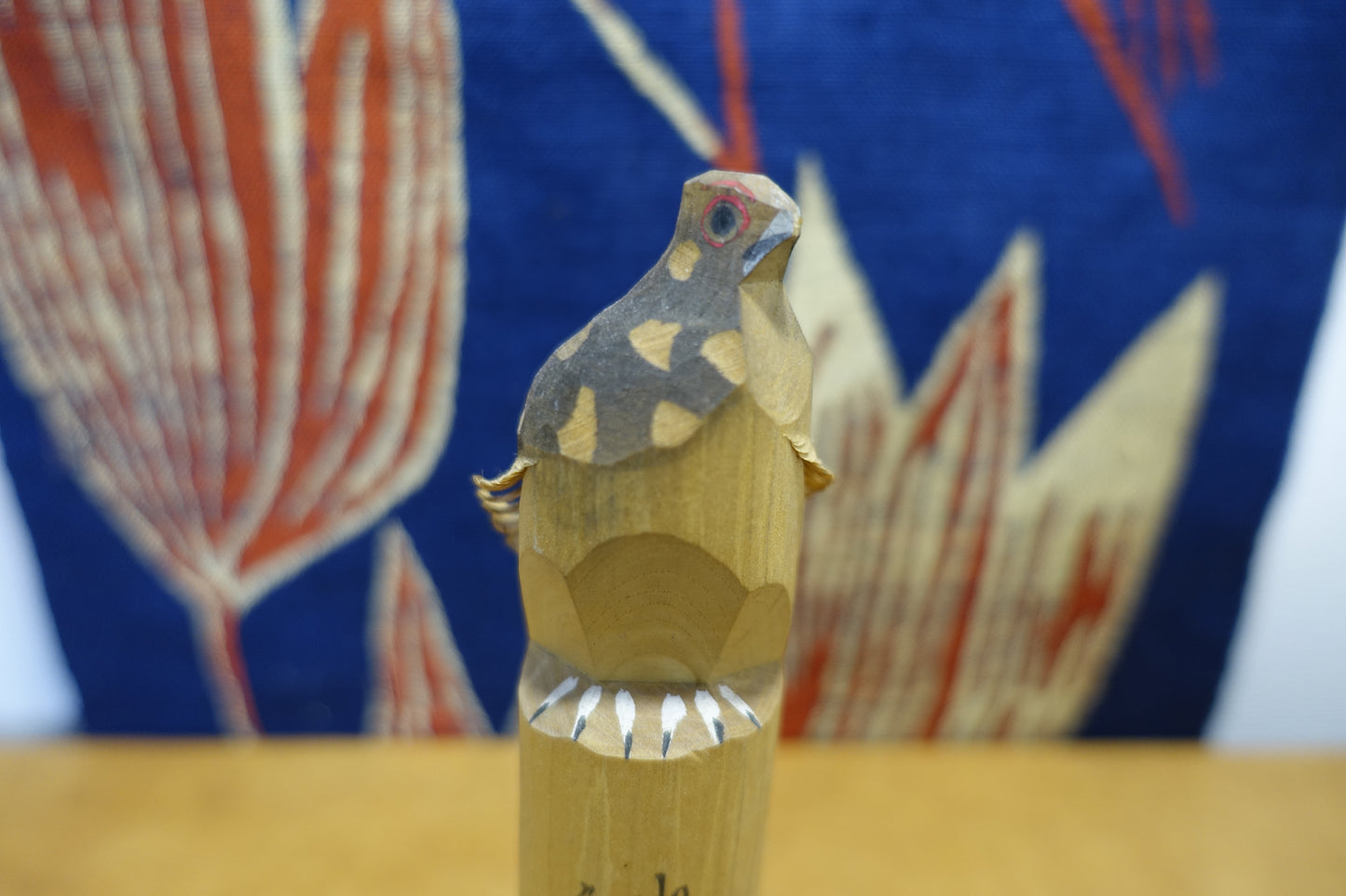 1009 Raicho Poppo "Rock ptarmigan" a wooden doll