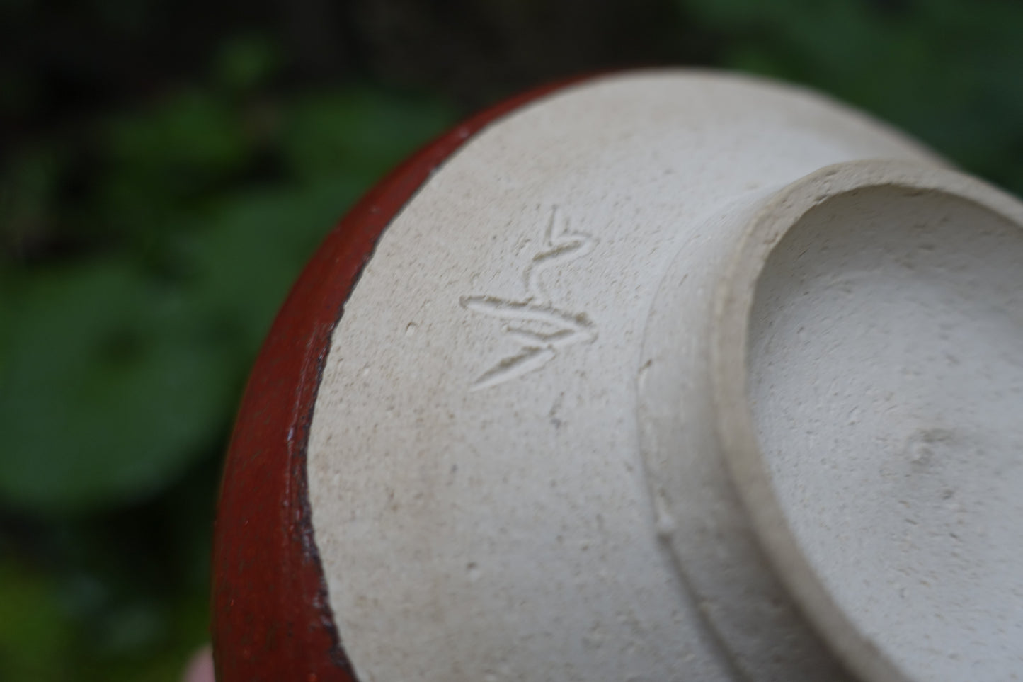 0001 Red Glazed Tea Bowl by Ousuke Nakashima at Suehiro Kiln with an original box