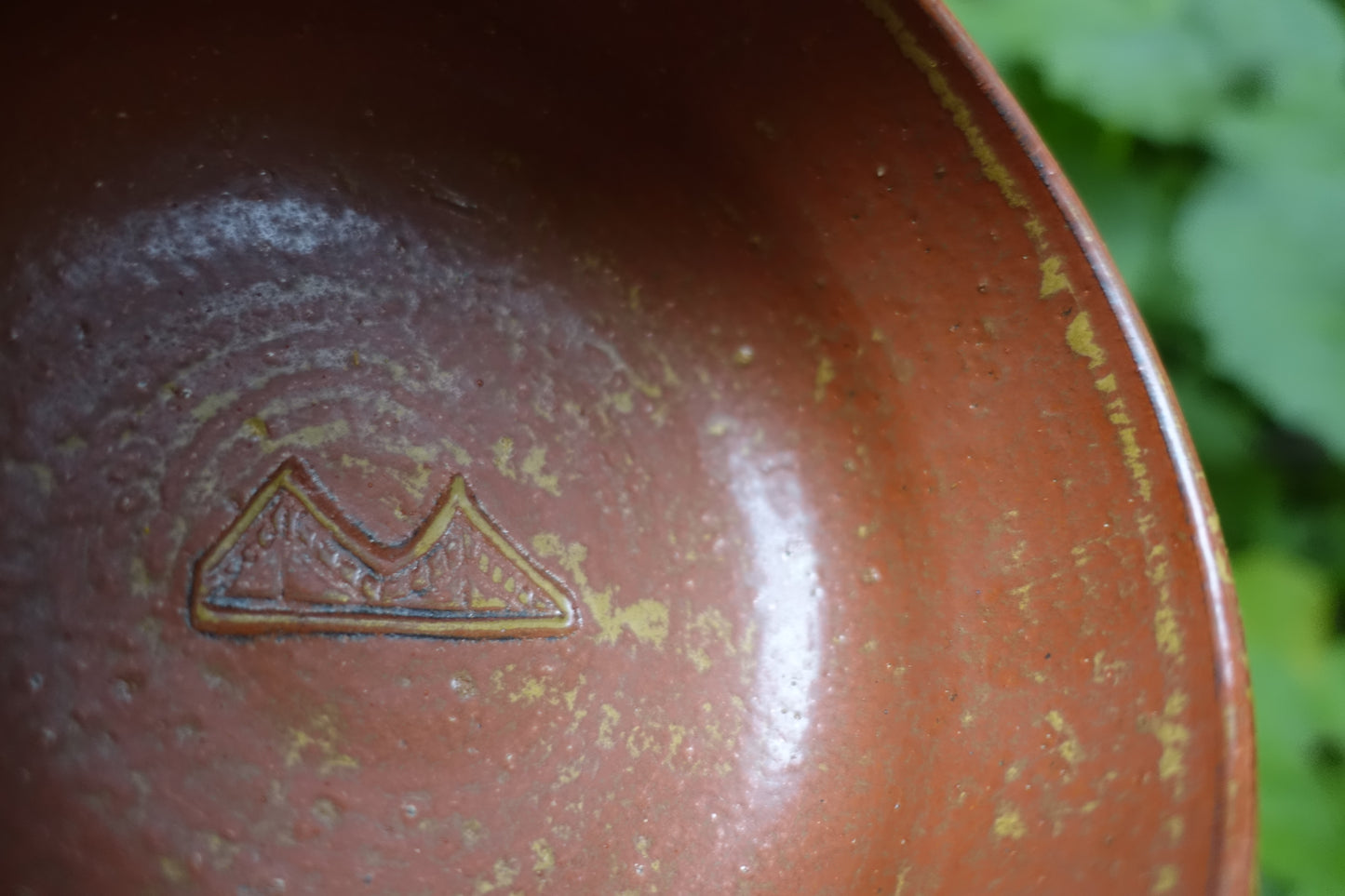0001 Red Glazed Tea Bowl by Ousuke Nakashima at Suehiro Kiln with an original box
