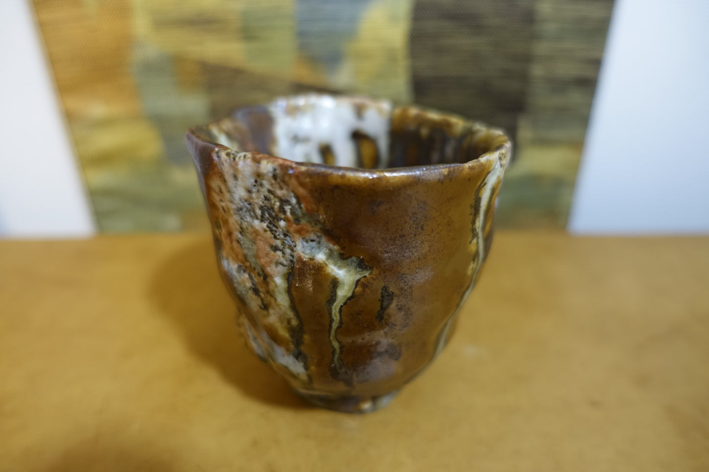 0023 Mashiko-style Tea Bowl by Kuniji Mitome with an original box