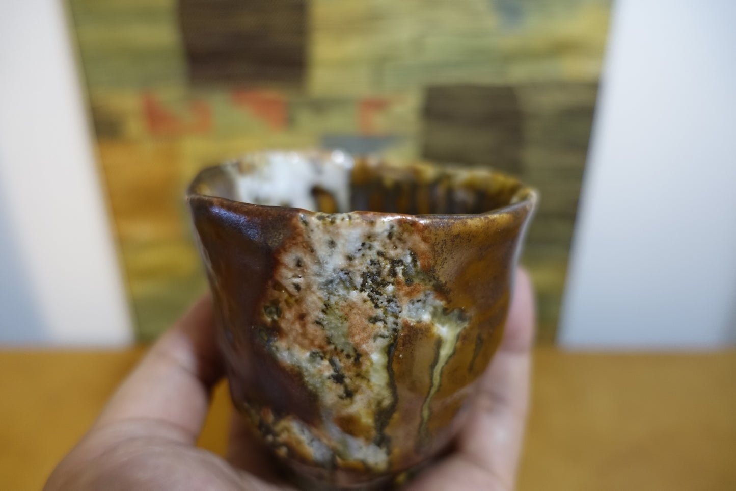 0023 Mashiko-style Tea Bowl by Kuniji Mitome with an original box