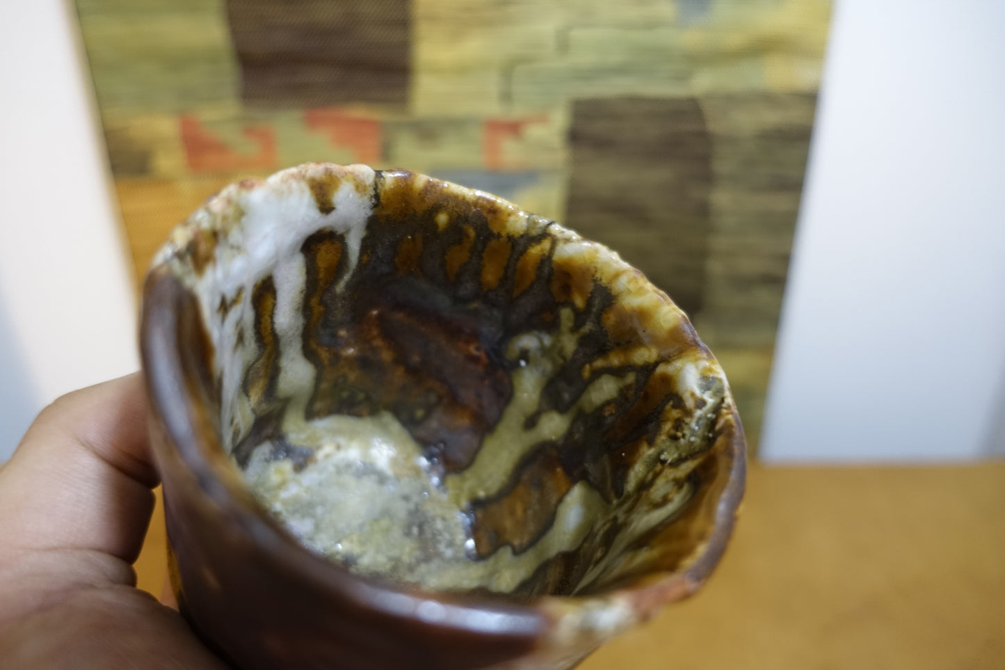 0023 Mashiko-style Tea Bowl by Kuniji Mitome with an original box