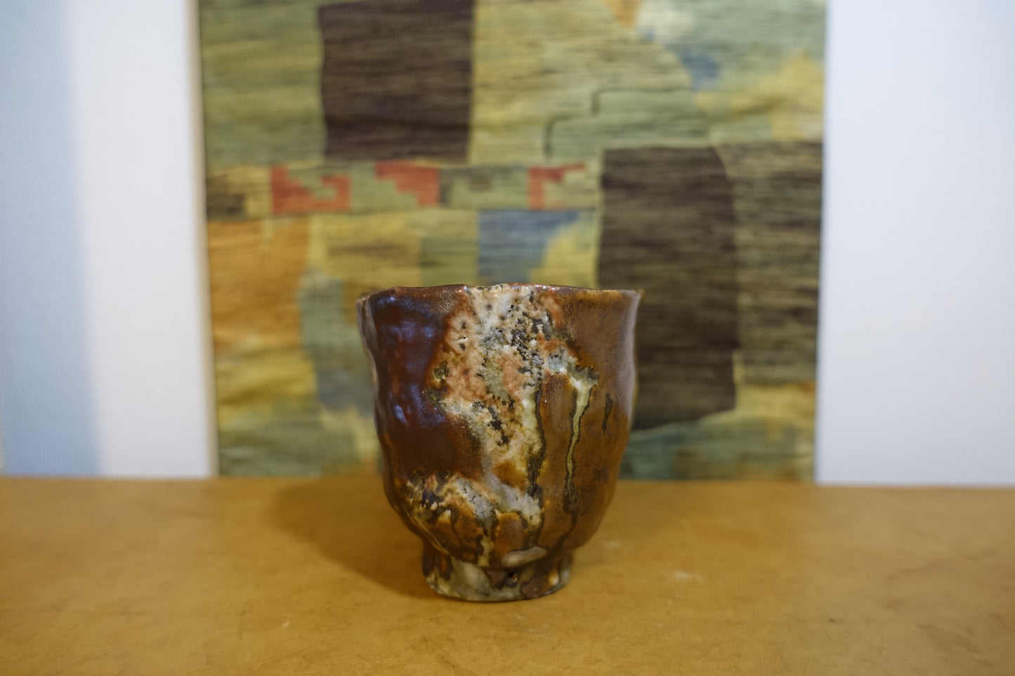 0023 Mashiko-style Tea Bowl by Kuniji Mitome with an original box