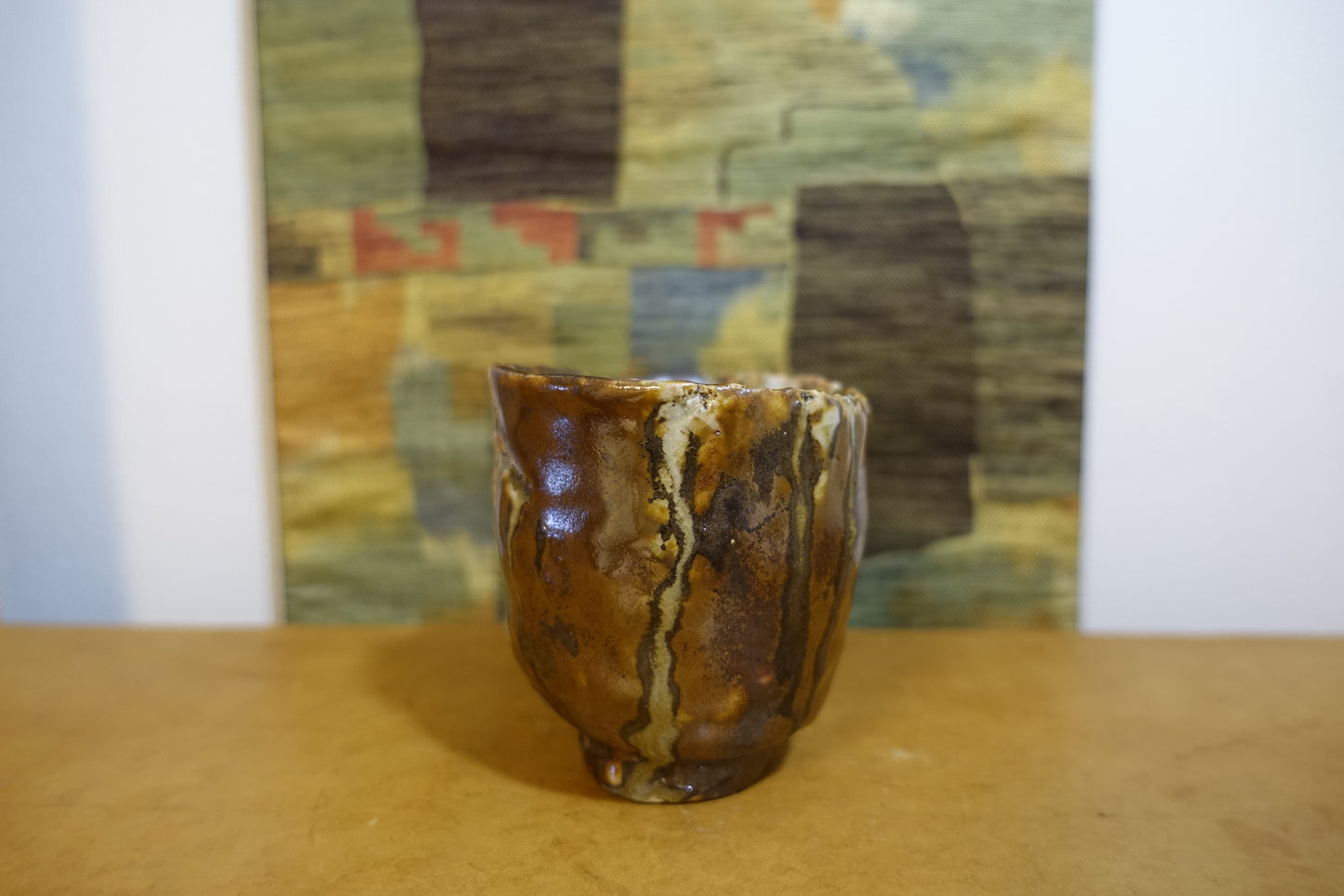 0023 Mashiko-style Tea Bowl by Kuniji Mitome with an original box