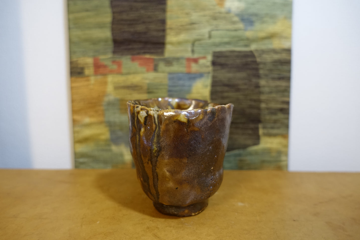 0023 Mashiko-style Tea Bowl by Kuniji Mitome with an original box