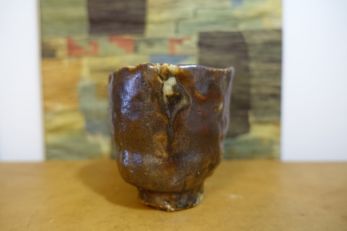 0023 Mashiko-style Tea Bowl by Kuniji Mitome with an original box
