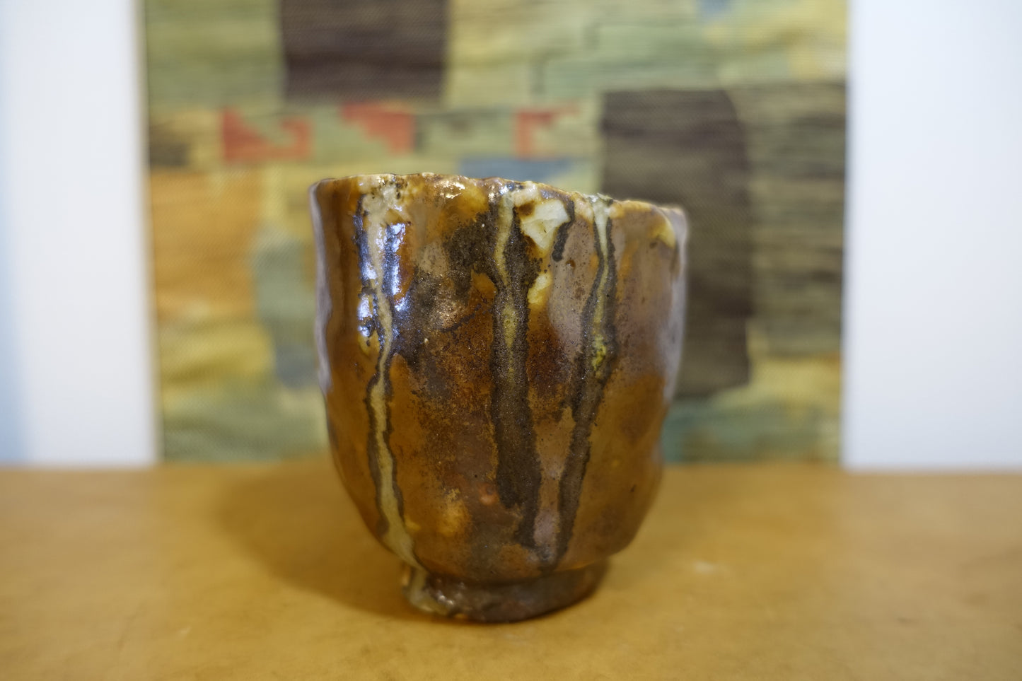 0023 Mashiko-style Tea Bowl by Kuniji Mitome with an original box