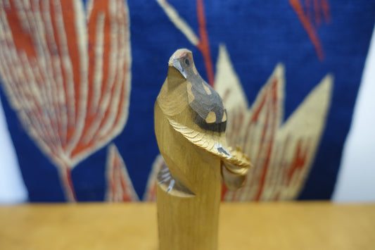 1009 Raicho Poppo "Rock ptarmigan" a wooden doll