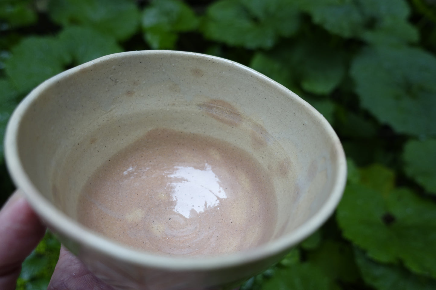 0003 Tea Bowl -Kutani- made by Kunihiko Nitta at Tokuyama Kiln with box