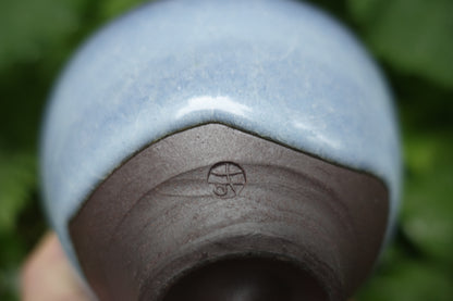 0006 Glazed Tea Bowl "Blue Sky" with a box