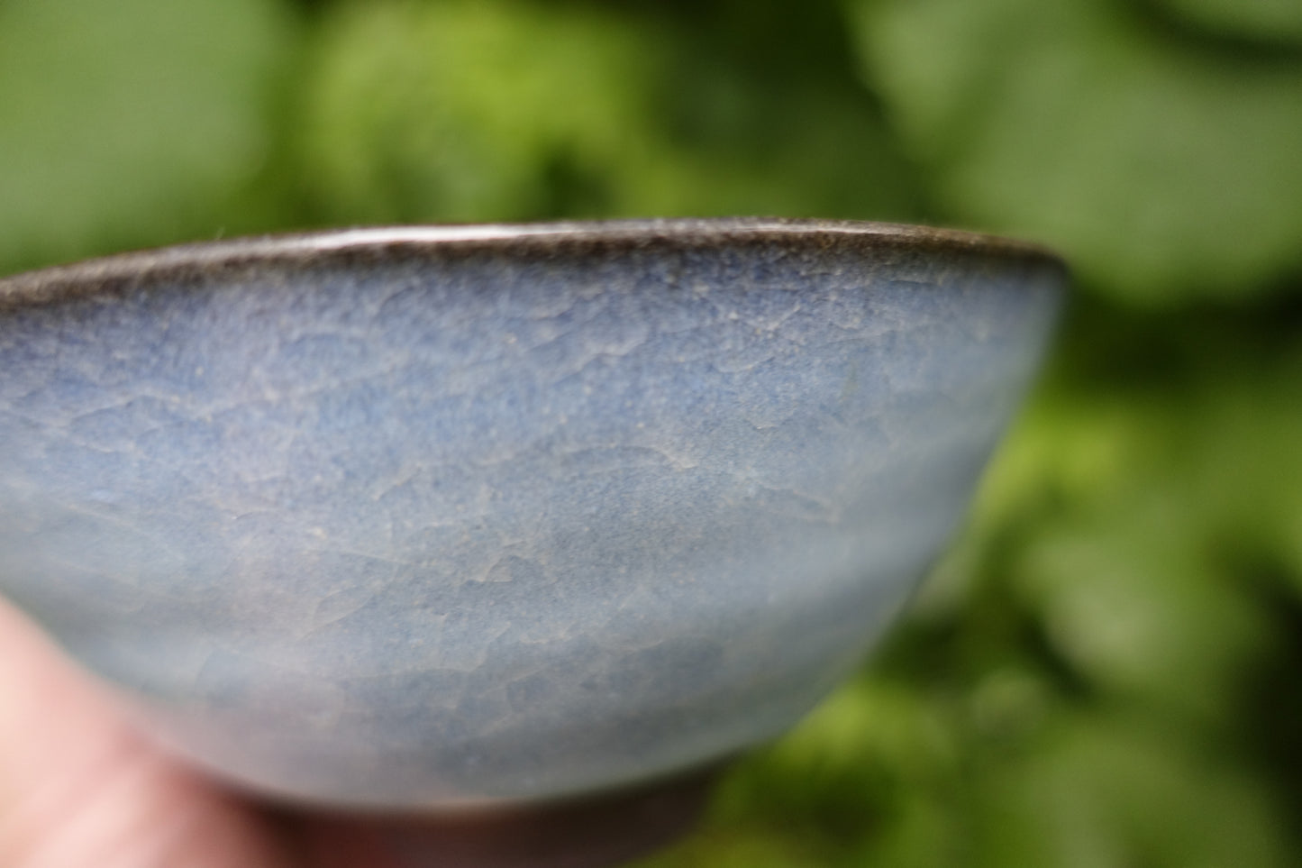 0006 Glazed Tea Bowl "Blue Sky" with a box