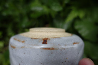 0004 Nezumi Shino Tea Bowl by Touen Shusen at Dounomoto Kiln with an original box