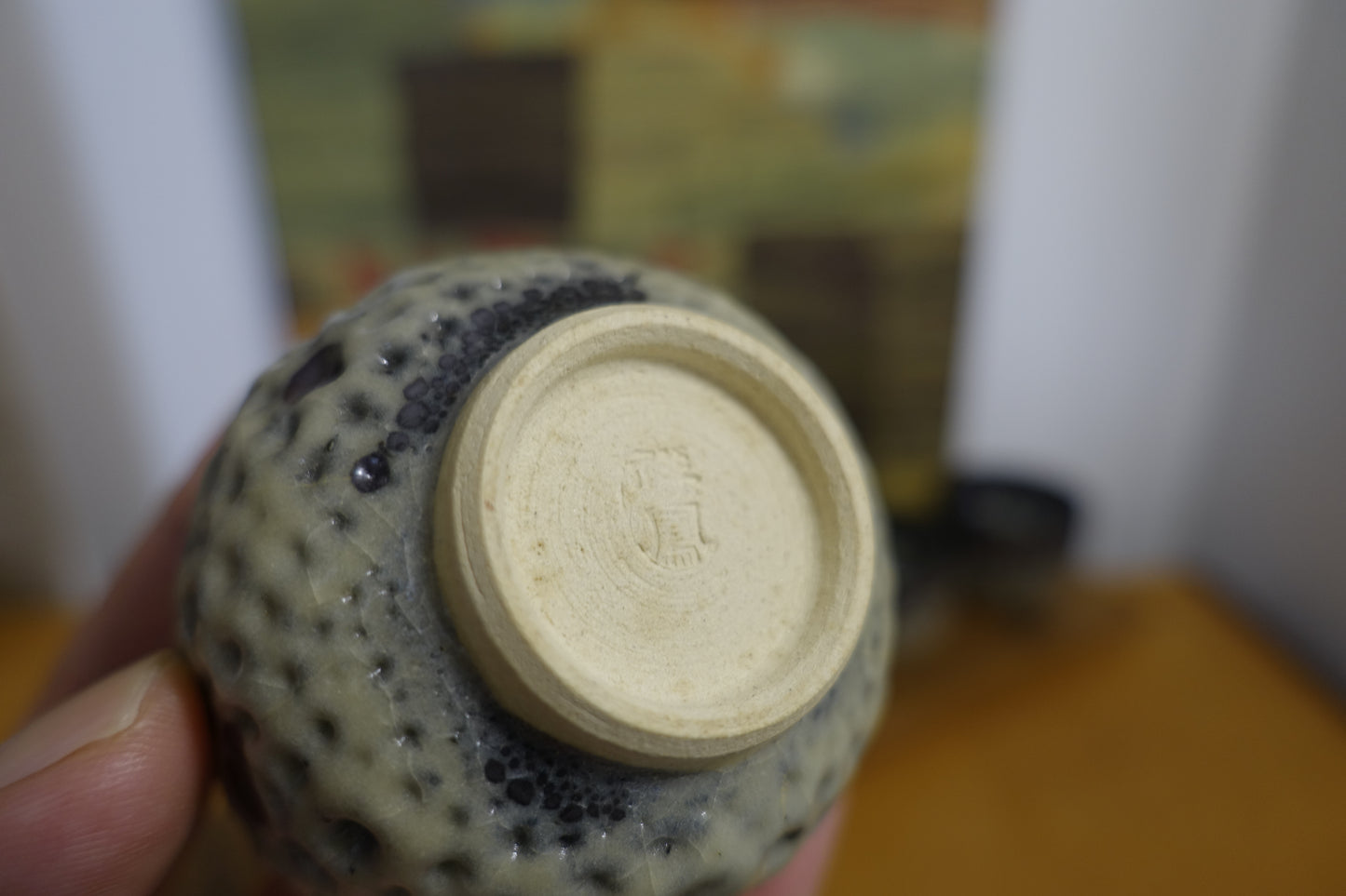 0013 Kosai style Guinomi sake cups 5pairs - made by Shouou Kitamura at Shouou kiln with a box