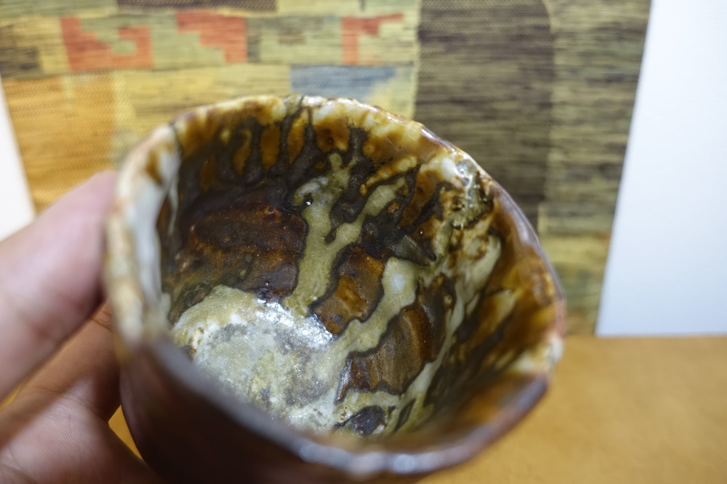 0023 Mashiko-style Tea Bowl by Kuniji Mitome with an original box